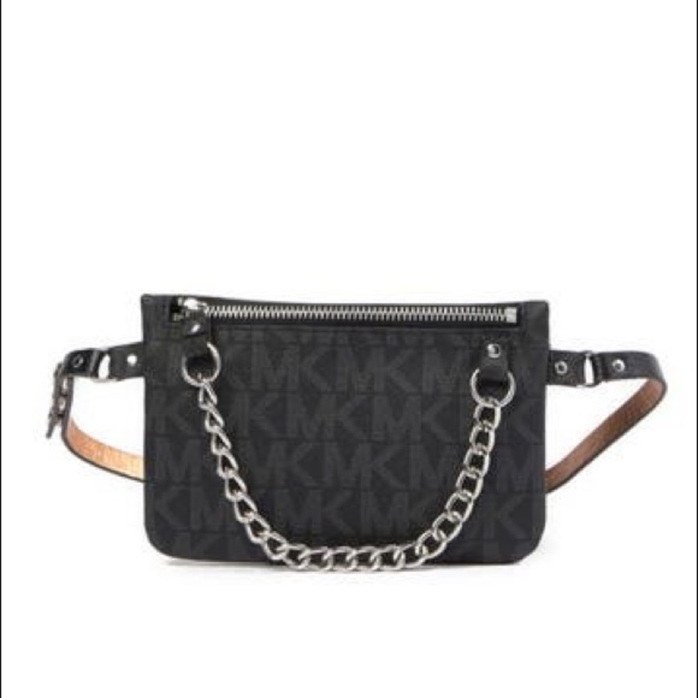 Michael Kors pull chain belt bag